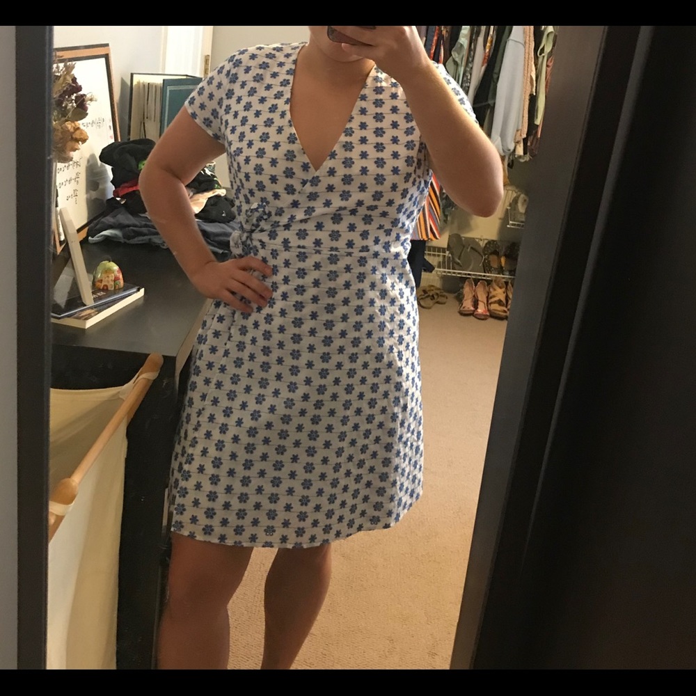 Flower Wrap Dress